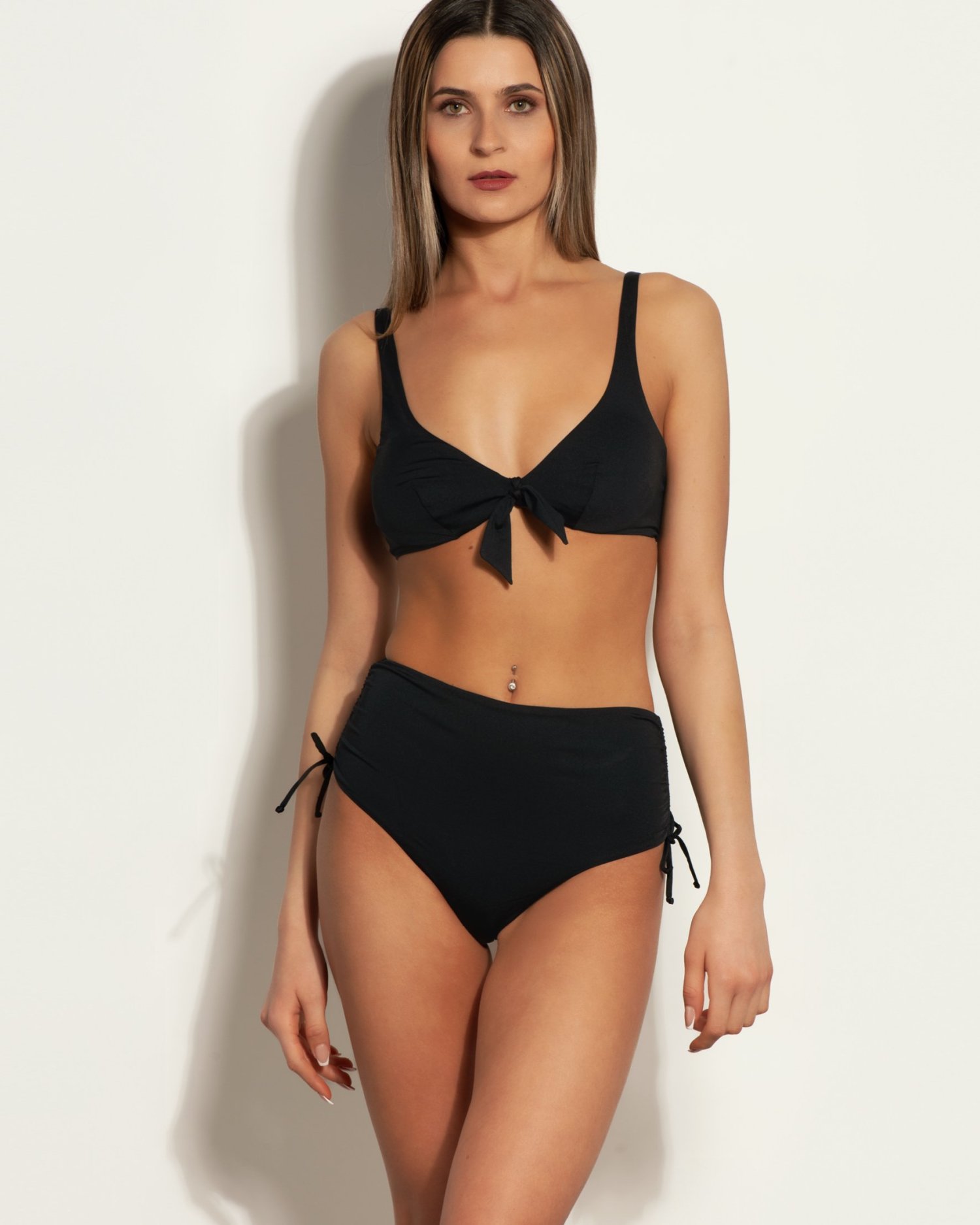 Slip Alto con Coulisse Nero